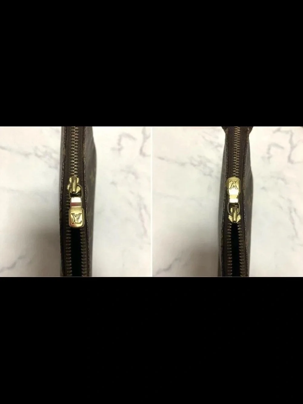 Louis Vuitton Monogram Canvas Crossbody with Red-Trim Strap